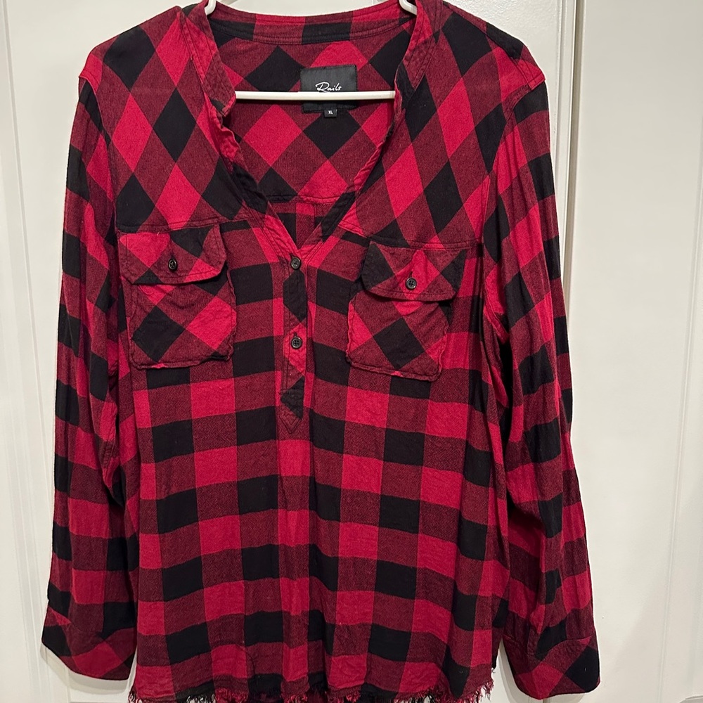 Barely worn, oversized Rails shirt
